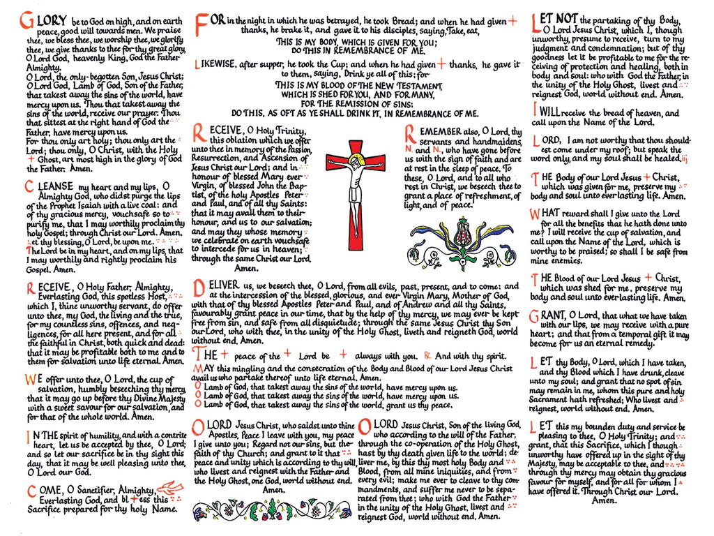 Original Hand Calligraphy Traditional American Missal Altar Cards - High Altar set of three