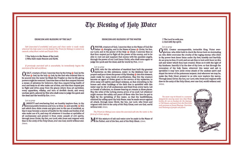 Blessing of Holy Water Frameable Prints  11 X 17