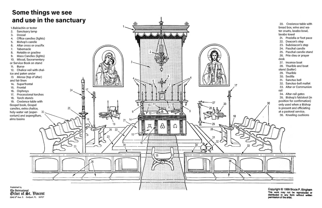Things in the Sanctuary Print  11 X 17