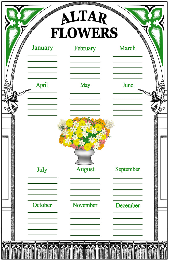 Altar Flower Chart