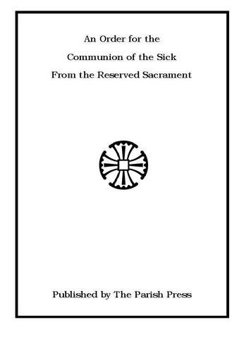 Order for the Communion of the Sick from the Reserved Sacrament card folder